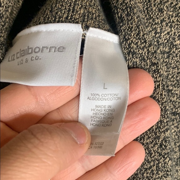 Like new Black and Tan Open Cardigan with skirt - Picture 6 of 7